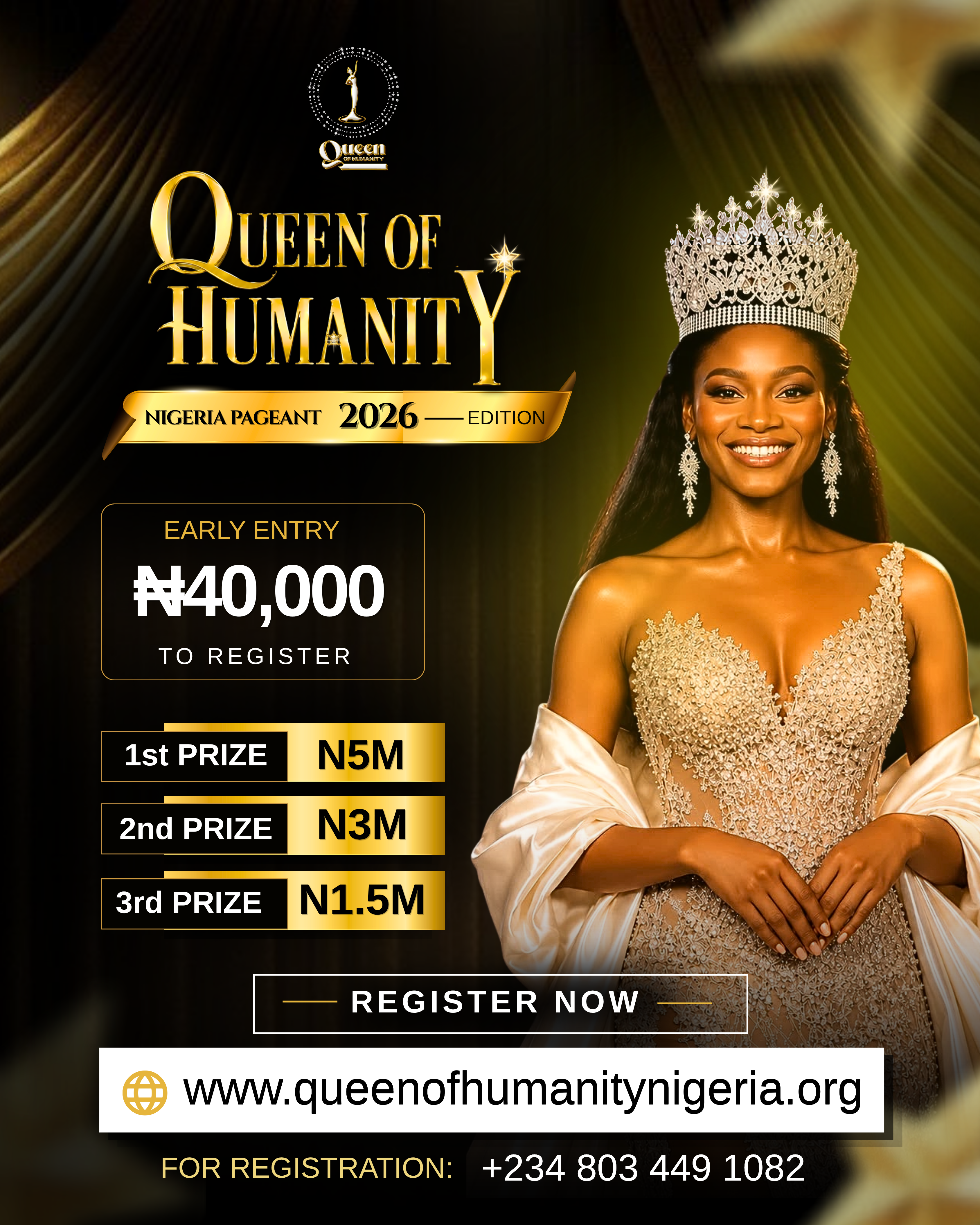 Queen of Humanity Nigeria contestant